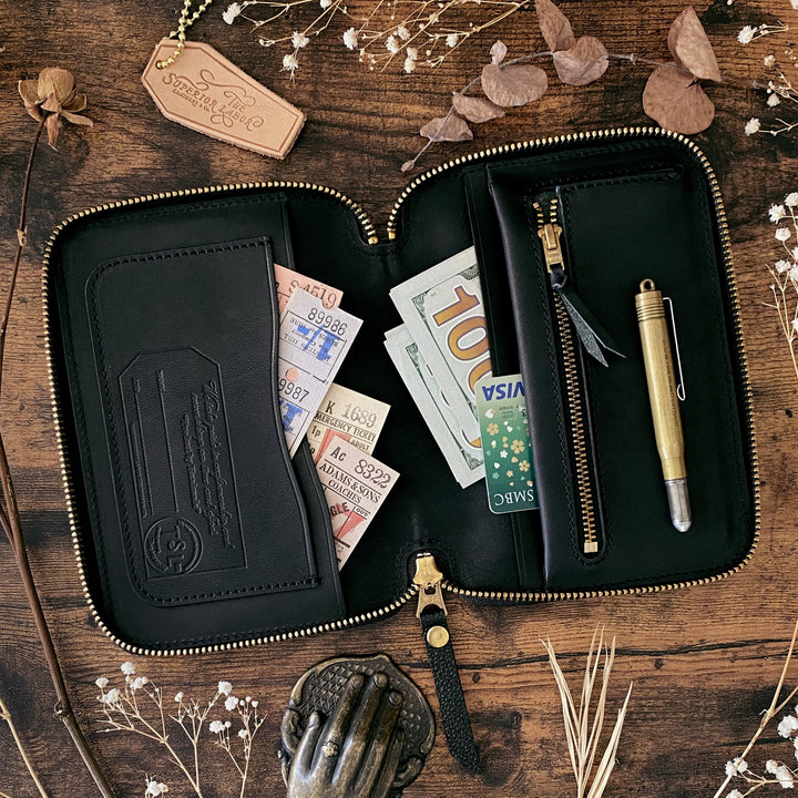 Last Stock The Superior Labor Kurozan Zip Organizer - Black (A6)