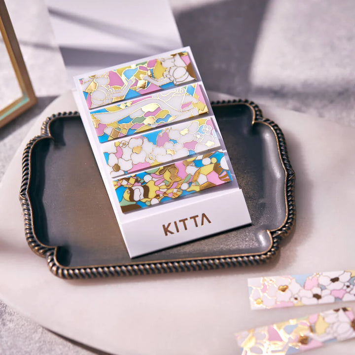 Shiny Clear KITTA Stickers - Stained Glass