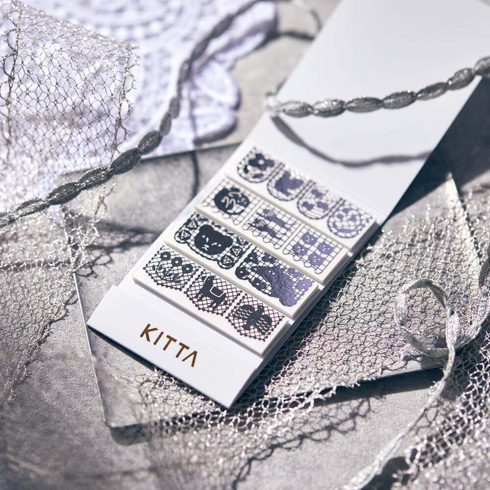 Shiny KITTA Stickers - Lace