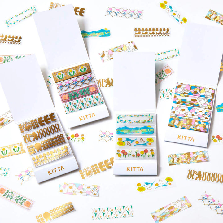 Shiny Clear KITTA Stickers - Stained Glass