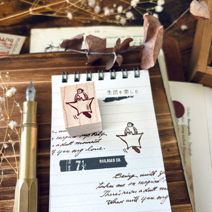 Littlelu / Rubber Stamp - Flying Squirrel