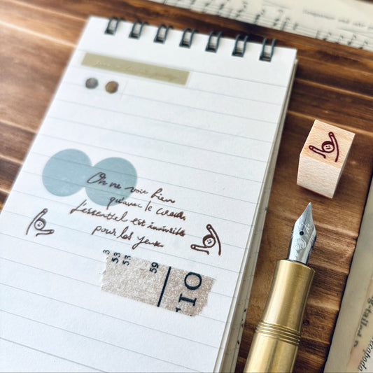 stretching rubber stamp