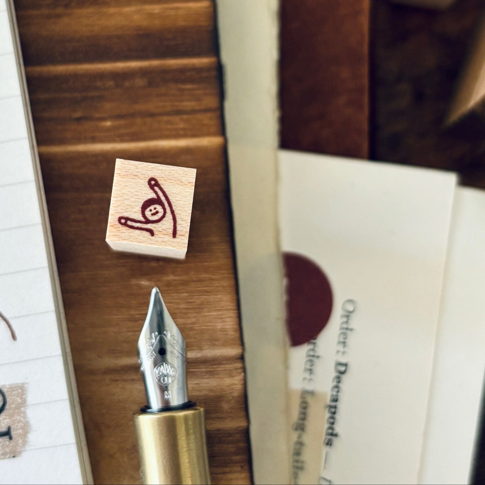 stretching rubber stamp