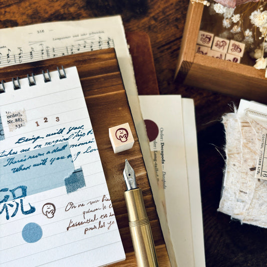 thinking rubber stamp