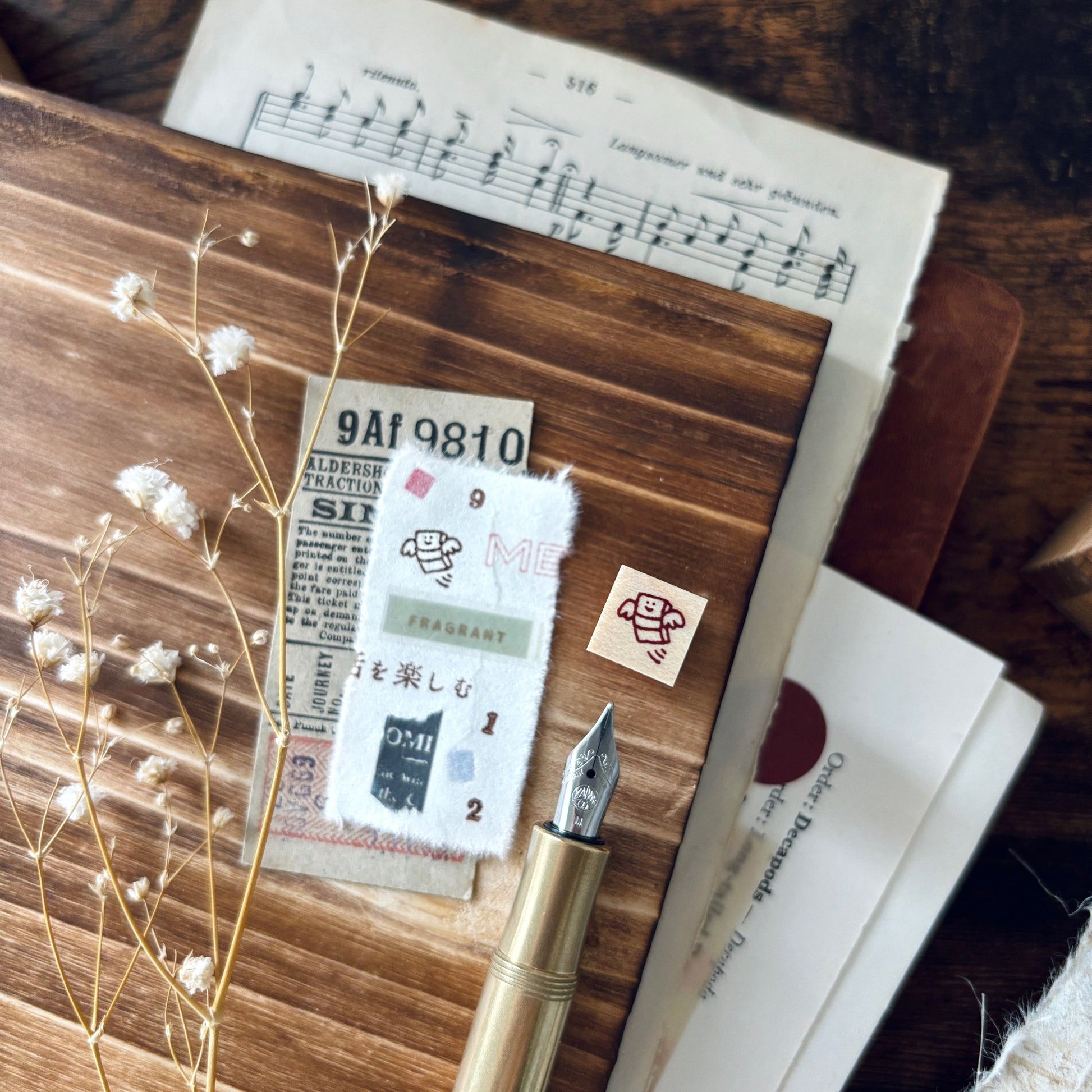 money rubber stamp