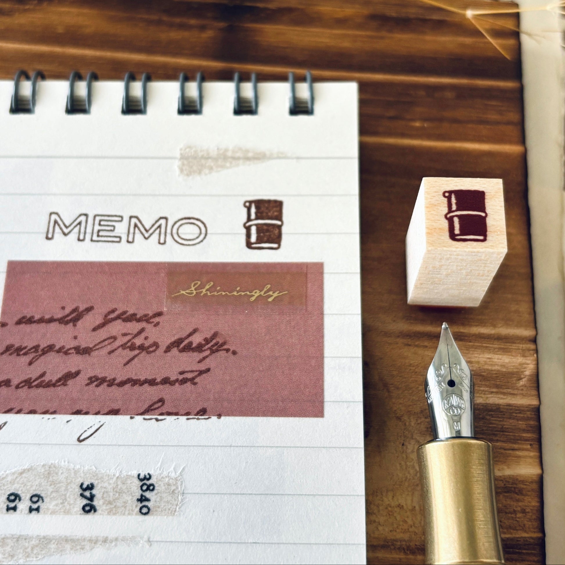 planner rubber stamp