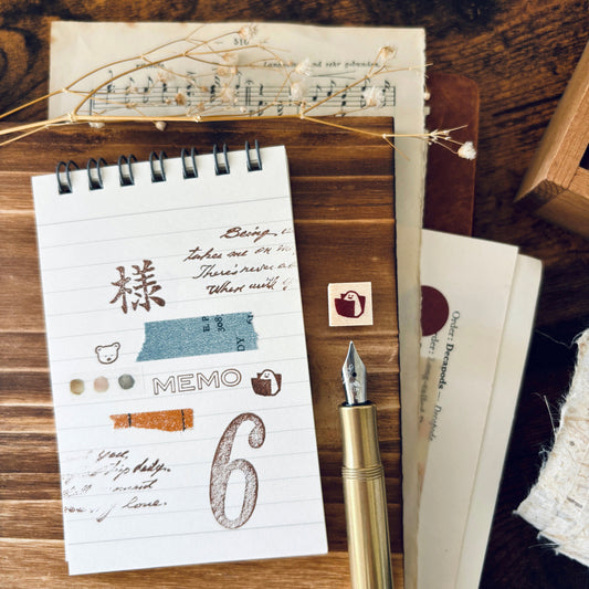 onigiri rubber stamp