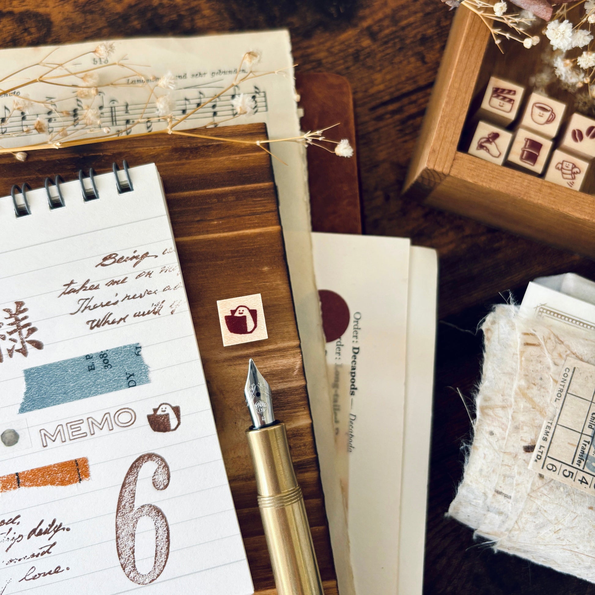 onigiri rubber stamp