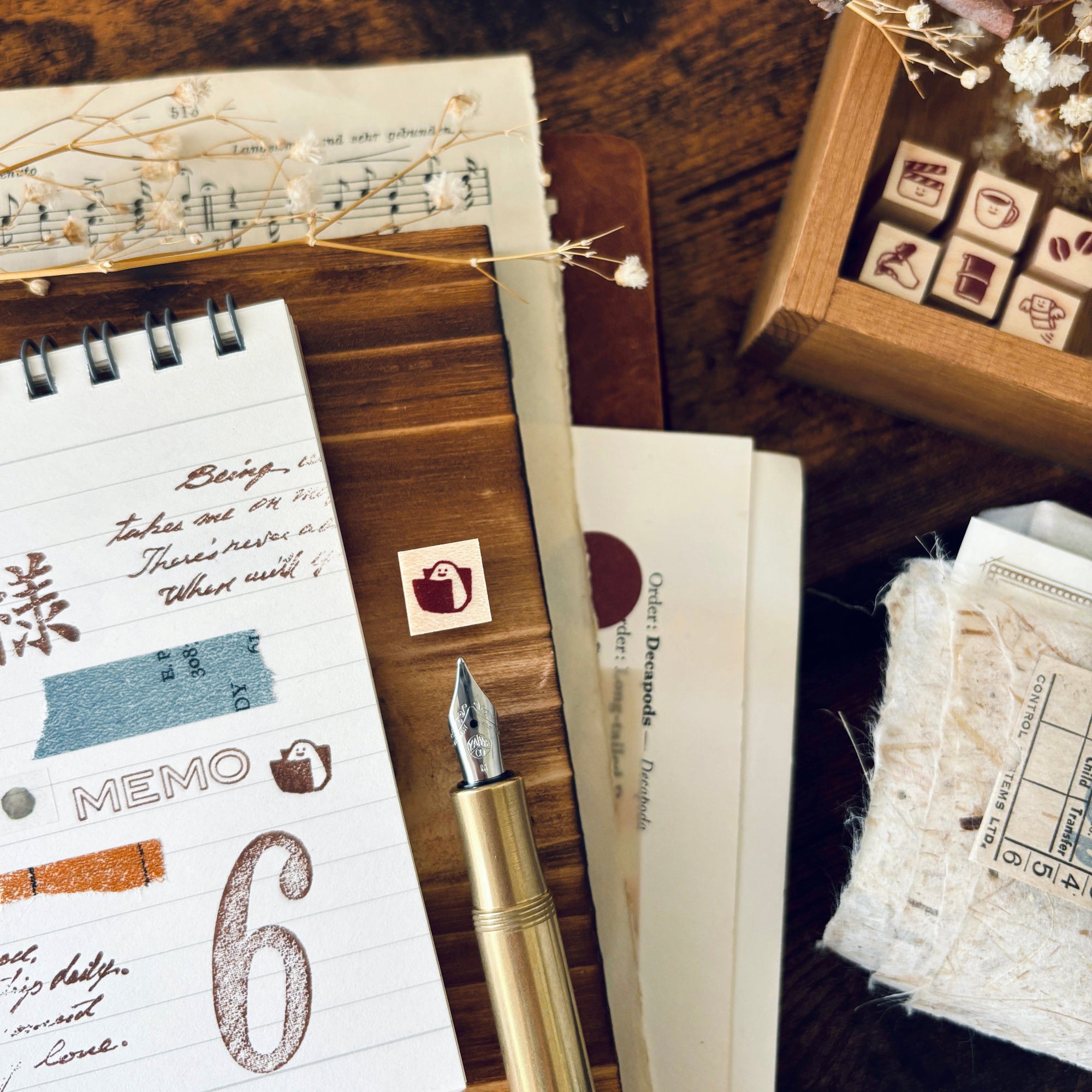 onigiri rubber stamp