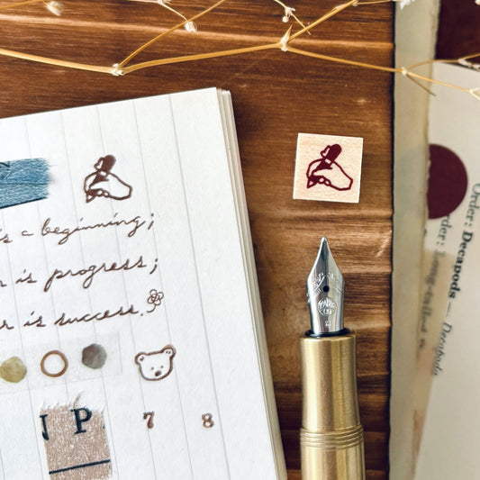 founten pen rubber stamp