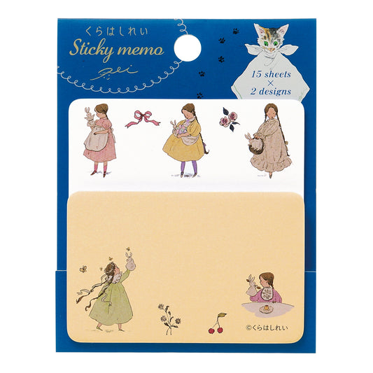 Rei Kurahashi / Sticky Note - Girl and Bunny (2 designs)