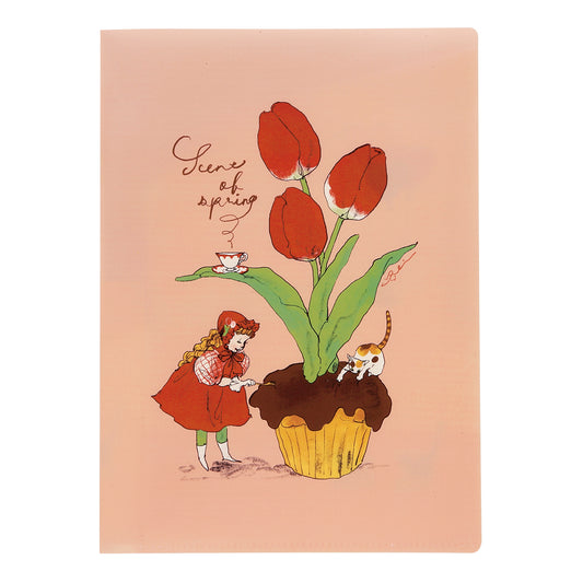 Rei Kurahashi / A5 Pocket Clear Folder - Flower