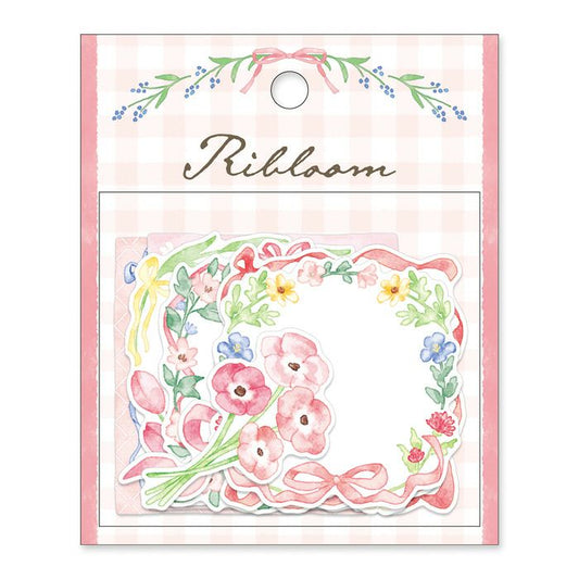 Mind Wave / Flake Stickers - Pink Flower Frames