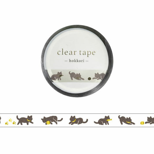 Mind Wave / Shiny Slim Clear Tape - Black Cat
