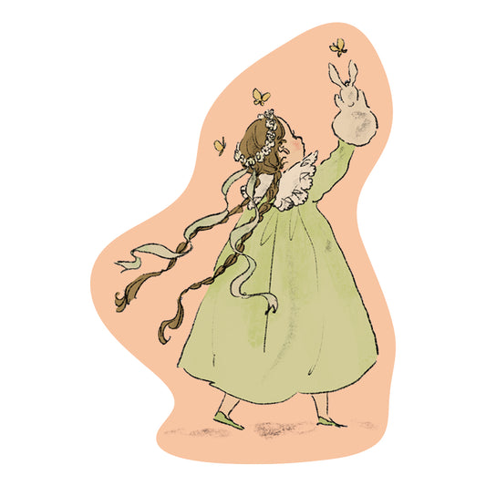 Rei Kurahashi / Vinyl Sticker - Girl & Bunny