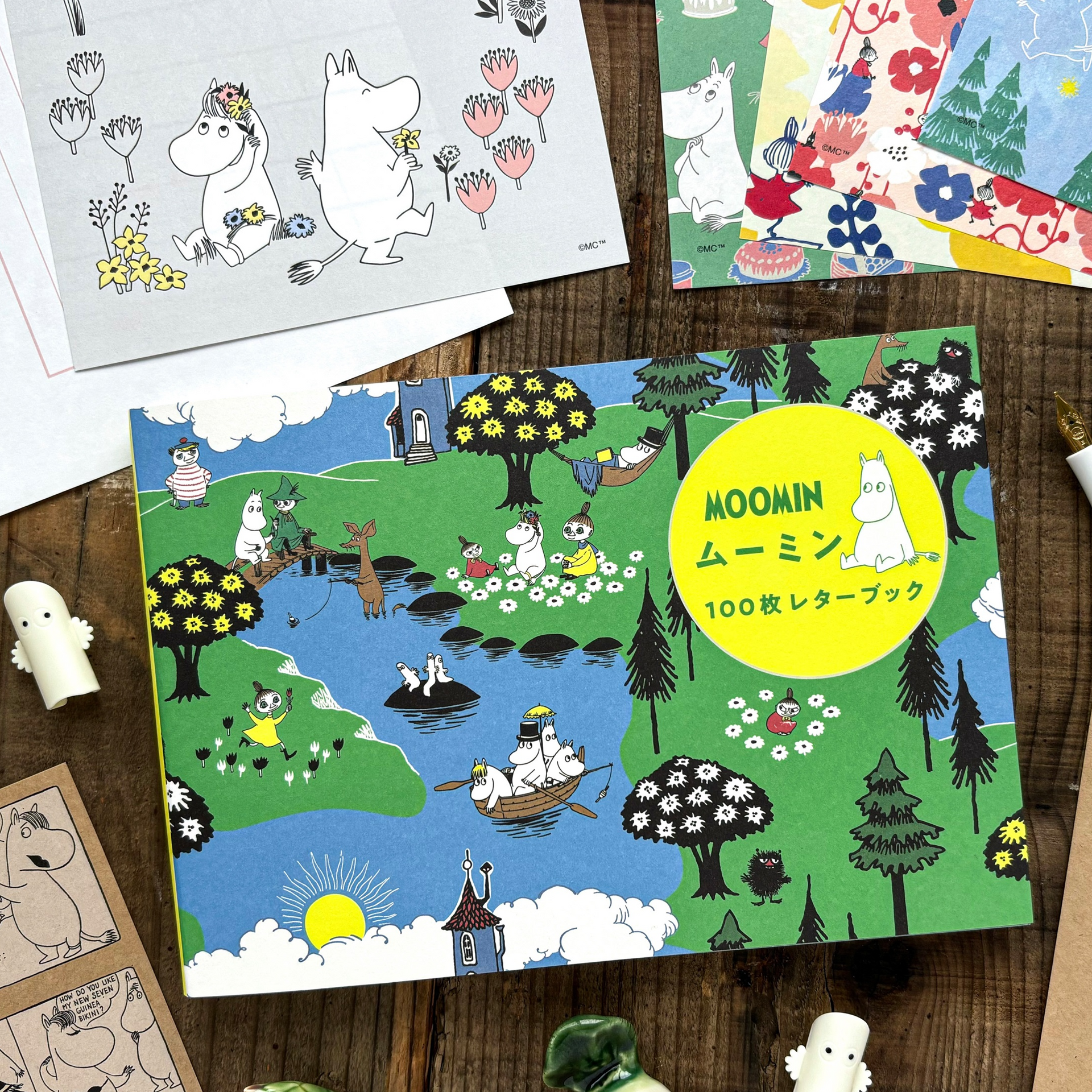100 Writing Paper Pad - Moomin – Cute Things from Japan