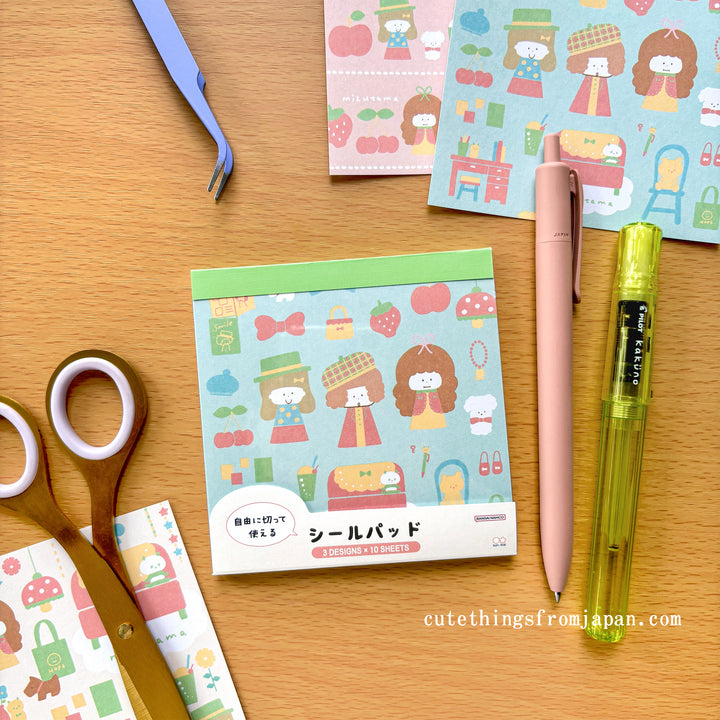 mizutama Limited Edition Sticker Book - Girls (30 sheets)