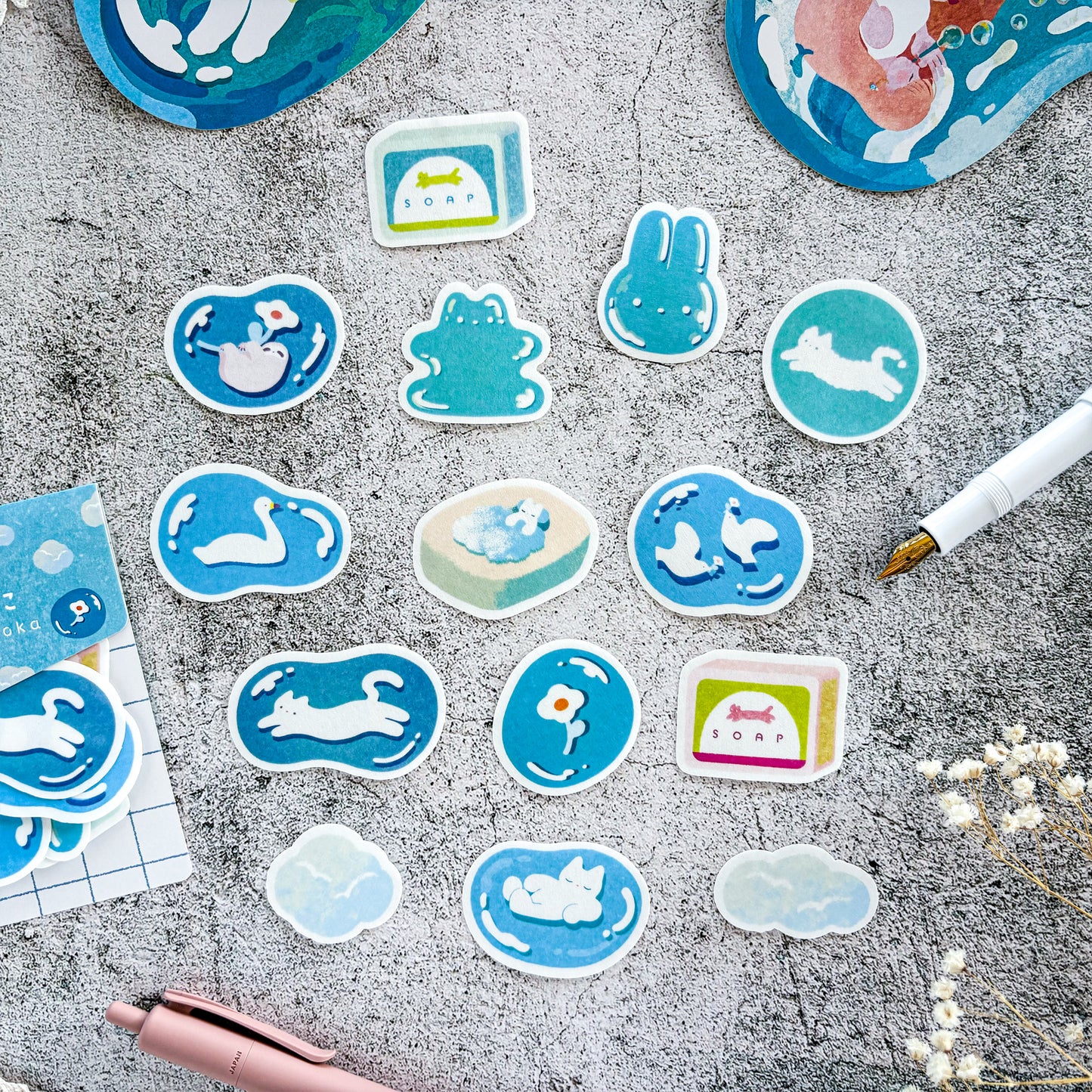 Nodoka Miyashita Flake Stickers - Song of Bubbles
