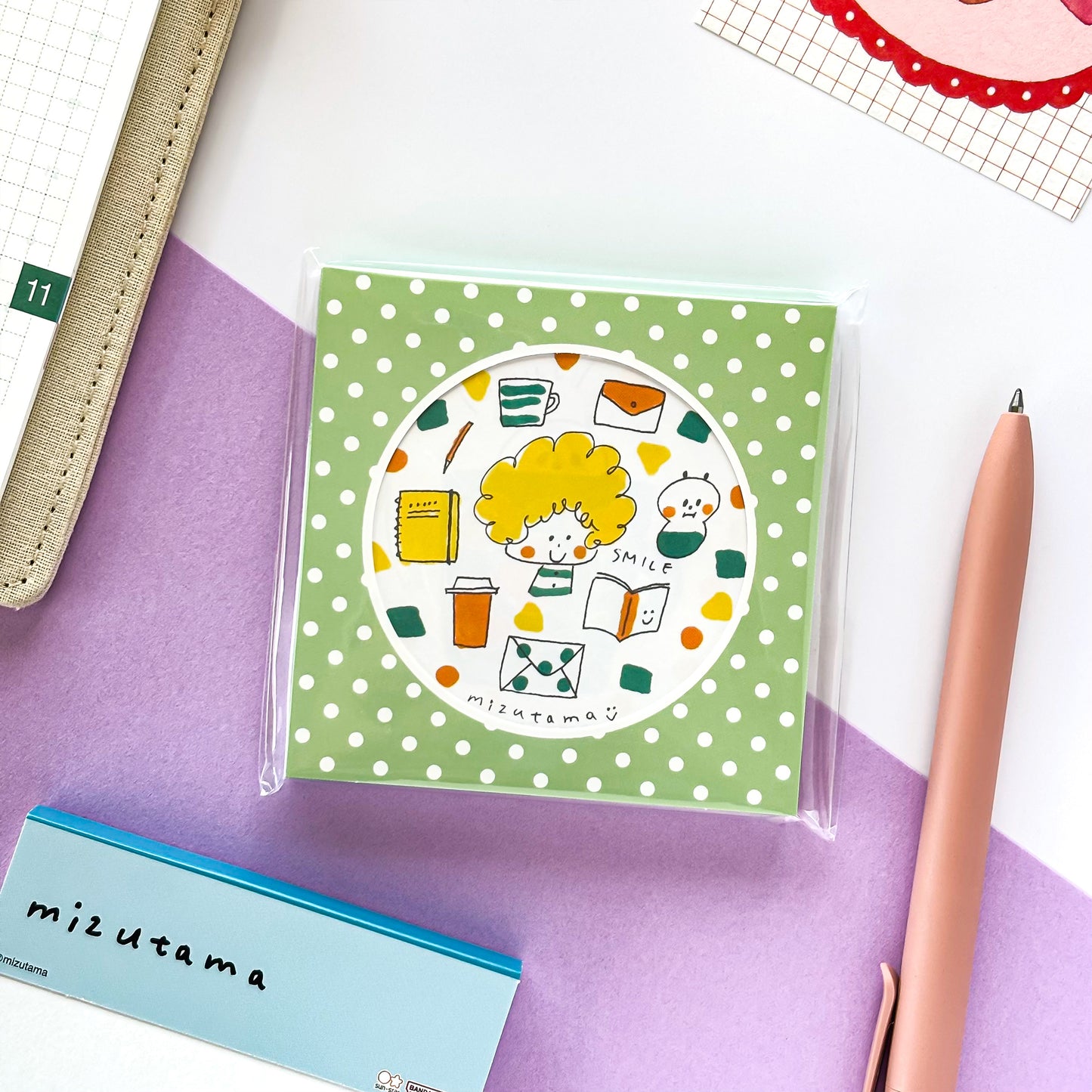mizutama / Limited Edition / Memo Pad (green)