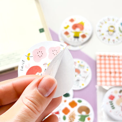 mizutama / Limited Edition / Circle Flake Stickers (green)