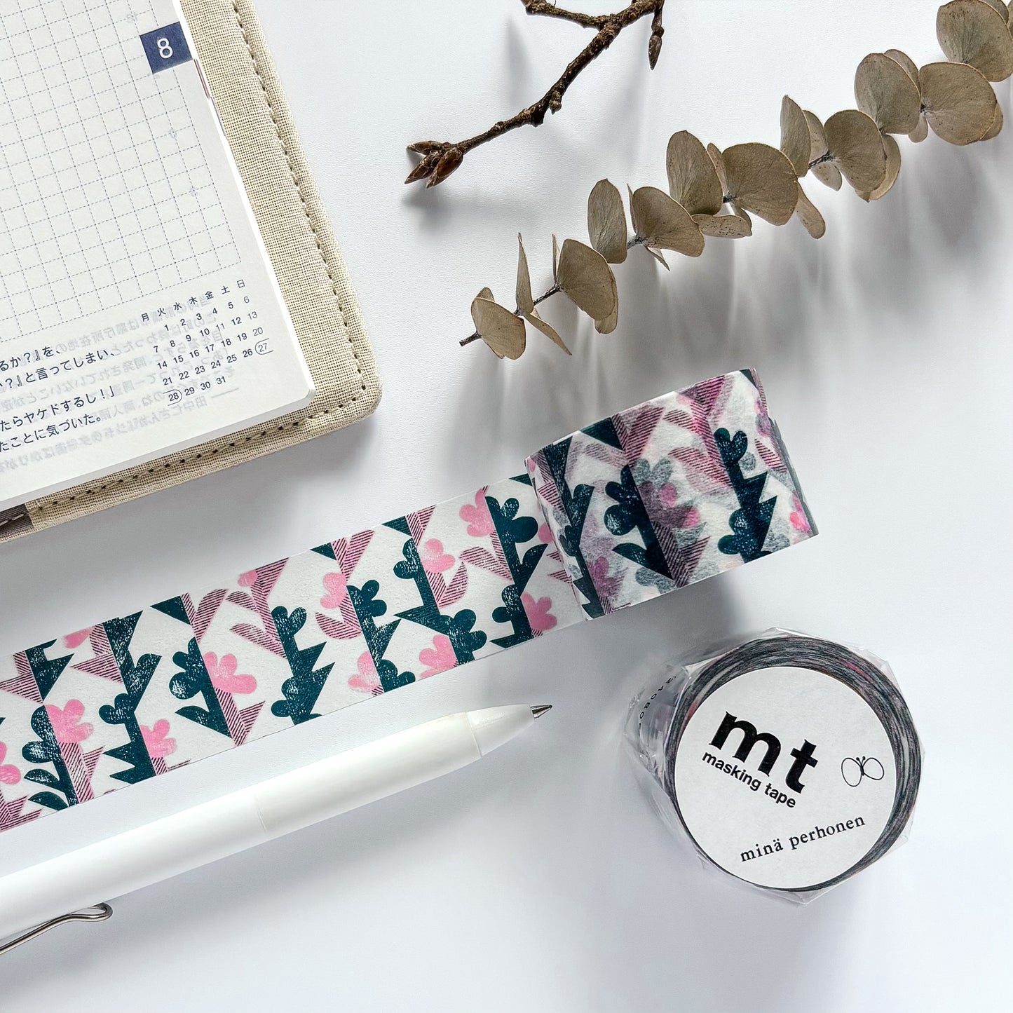 mina perhonen x mt Washi Tape - twin flower