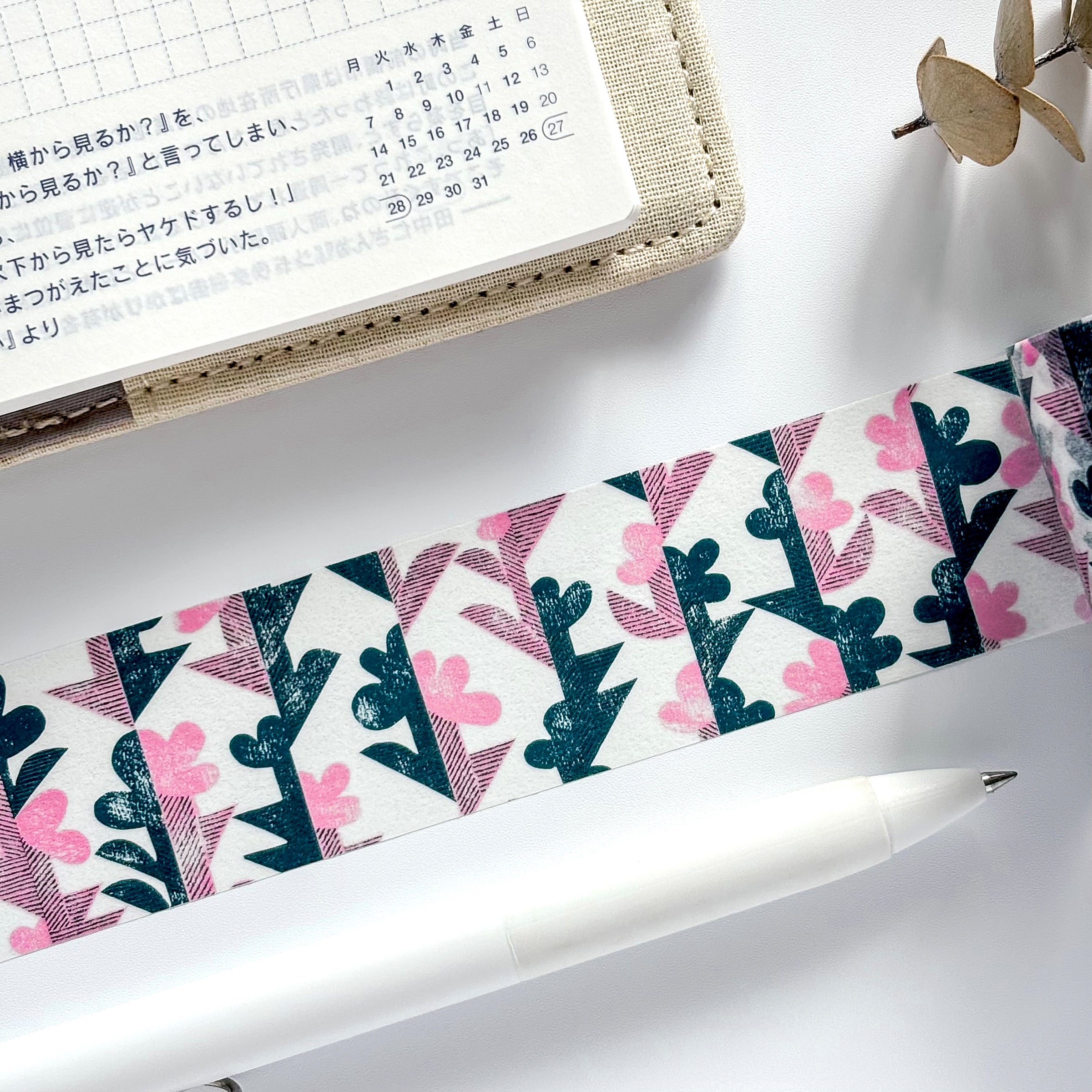 mina perhonen x mt Washi Tape - twin flower