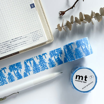 mina perhonen x mt Washi Tape - Flocky metsa