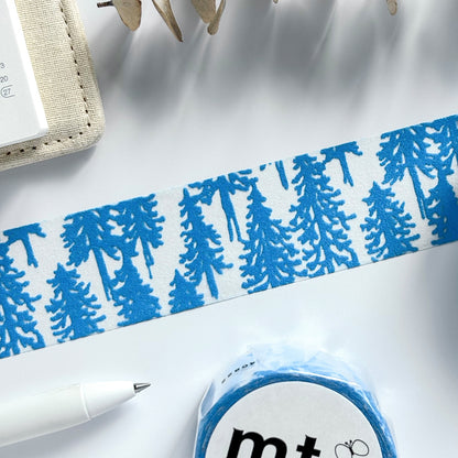 mina perhonen x mt Washi Tape - Flocky metsa