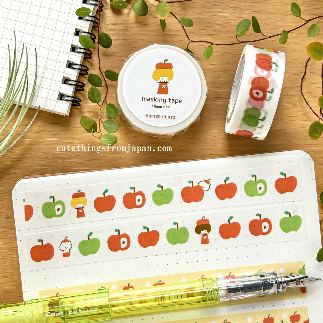 mizutama Washi Tape - Apple