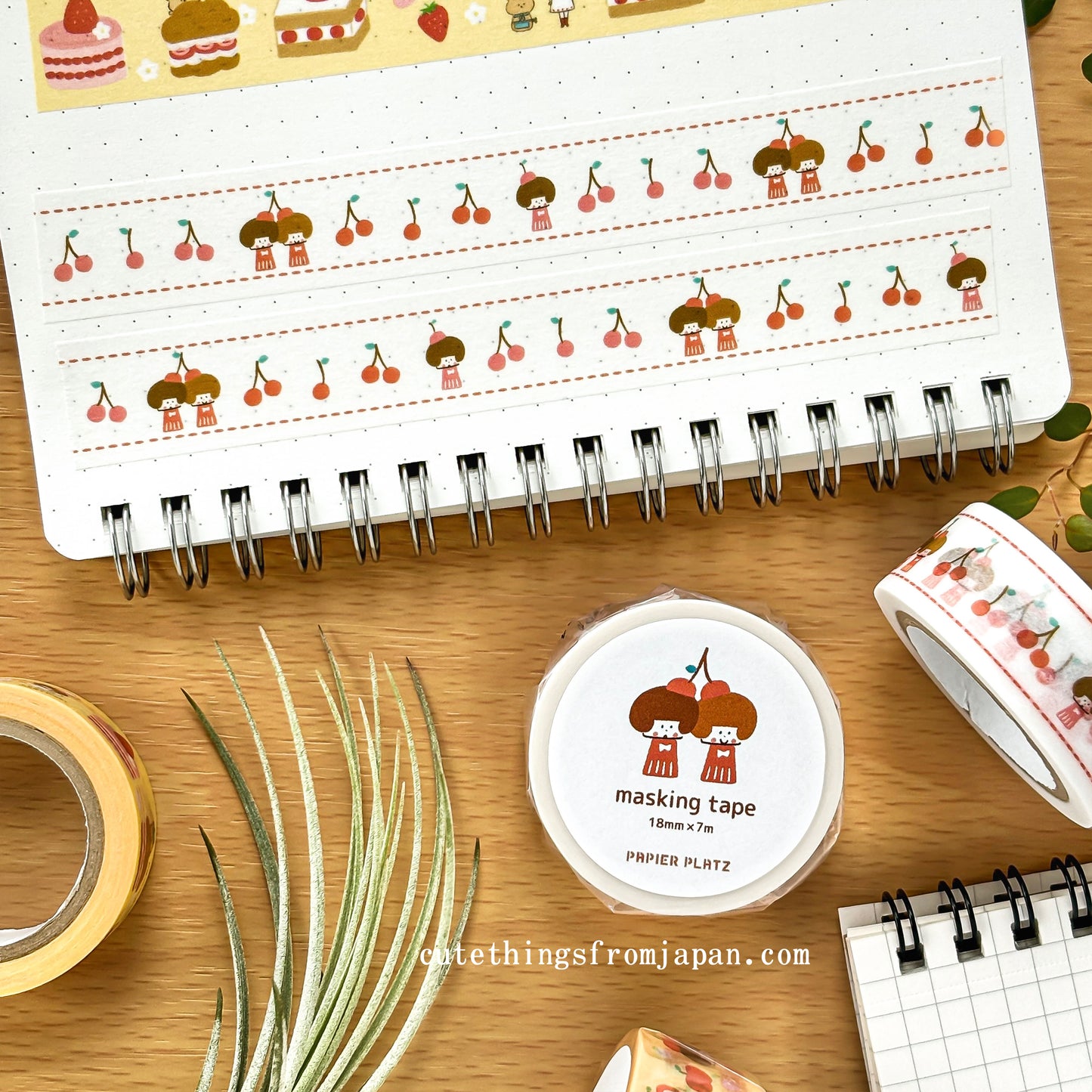 mizutama Washi Tape - Cherry