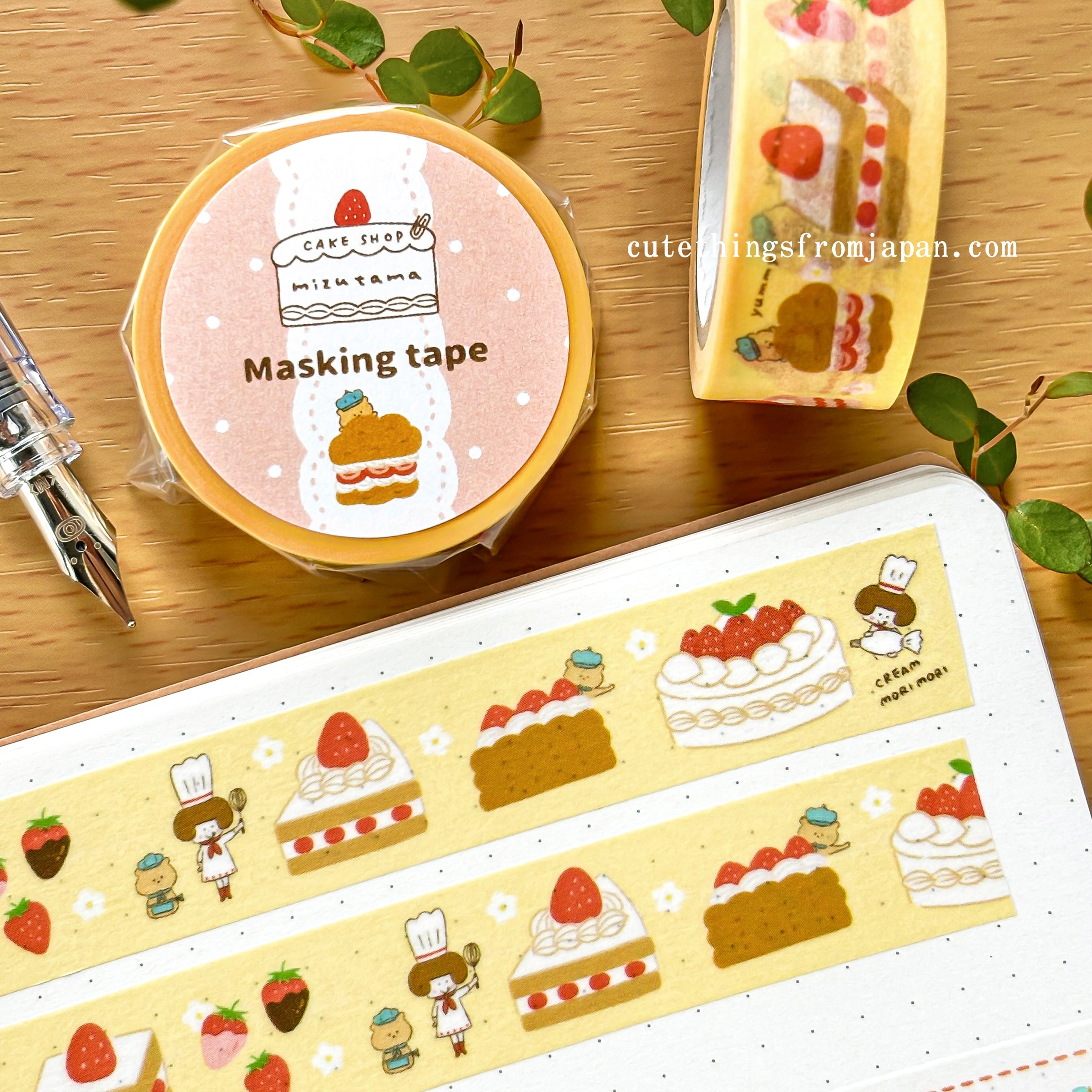mizutama / Washi Tape - Strawberry Cake