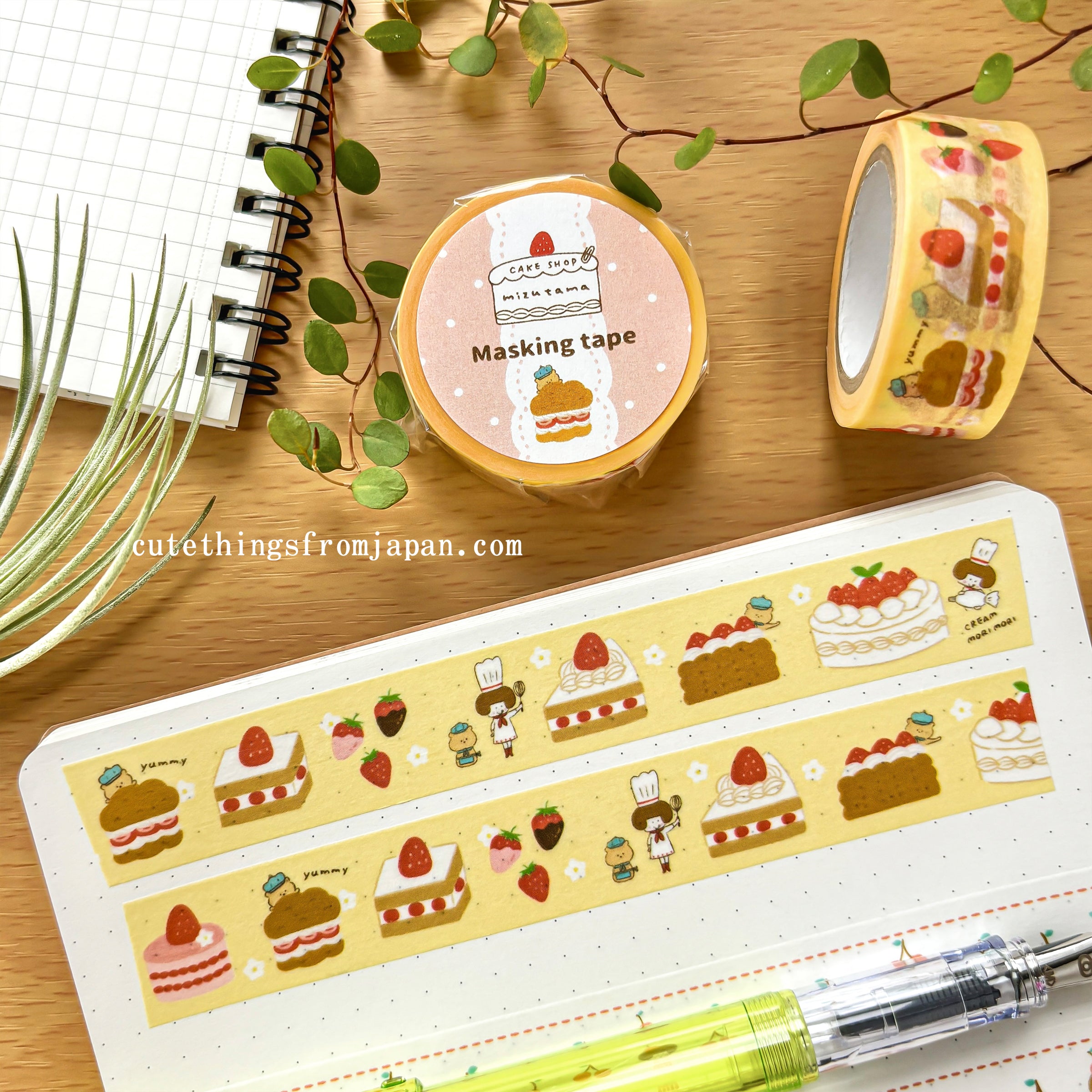 mizutama / Washi Tape - Strawberry Cake