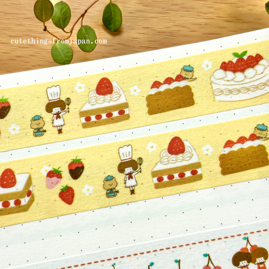 mizutama Washi Tape - Strawberry Cake