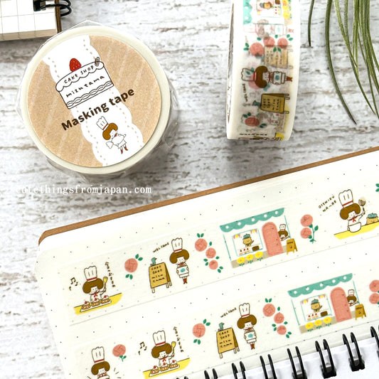 mizutama Washi Tape - Cake Shop