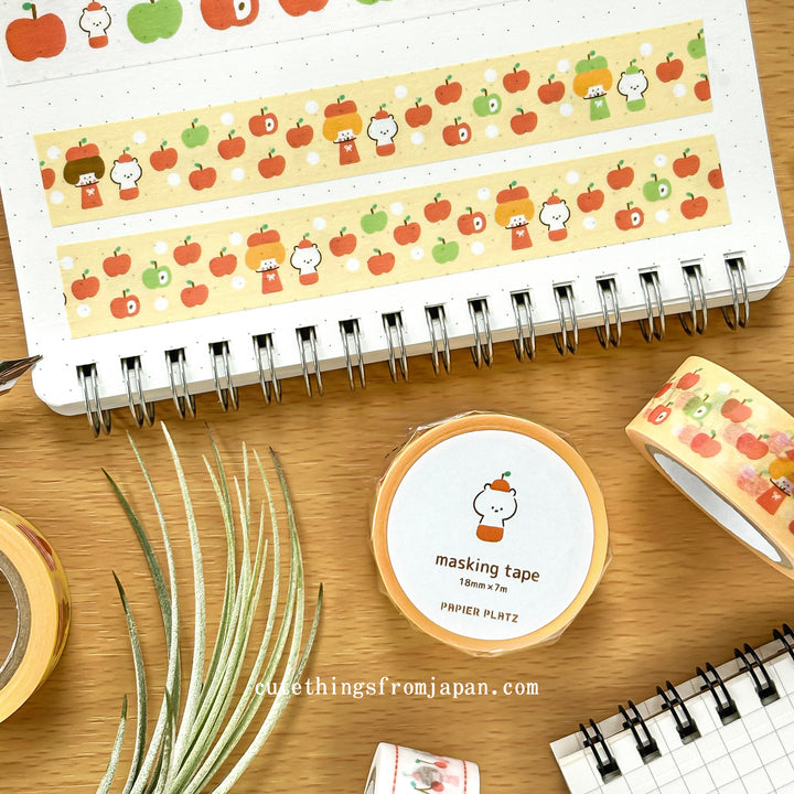 mizutama Washi Tape - Apple