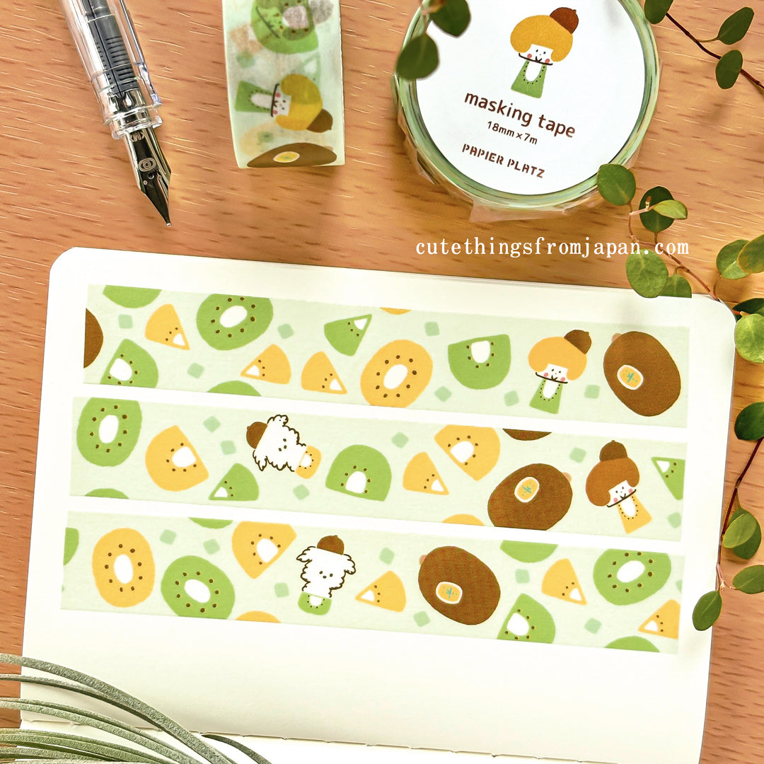 Last Stock mizutama Washi Tape - Kiwi