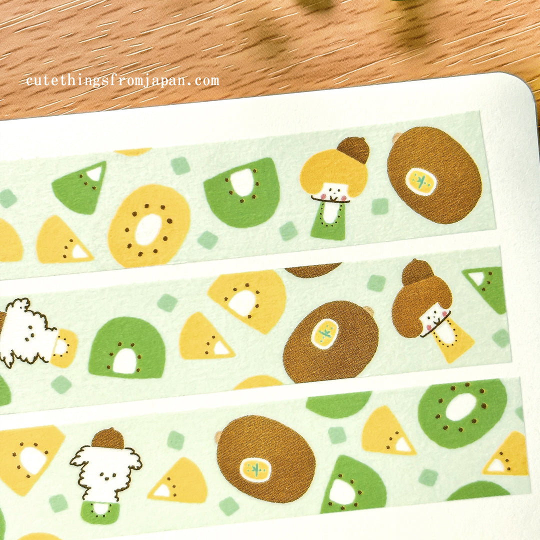 Last Stock mizutama Washi Tape - Kiwi