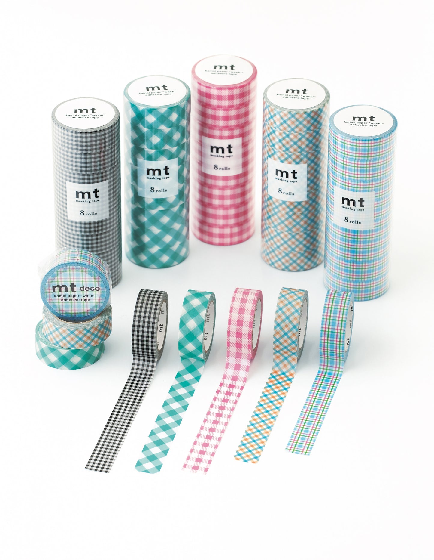 mt Washi Tape - Checkered Orange