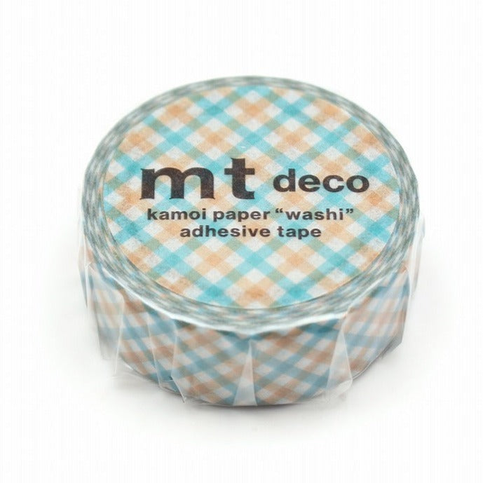 mt Washi Tape - Checkered Orange