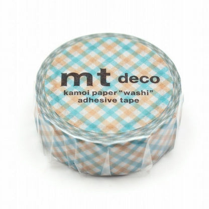 mt Washi Tape - Checkered Orange