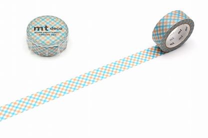mt Washi Tape - Checkered Orange