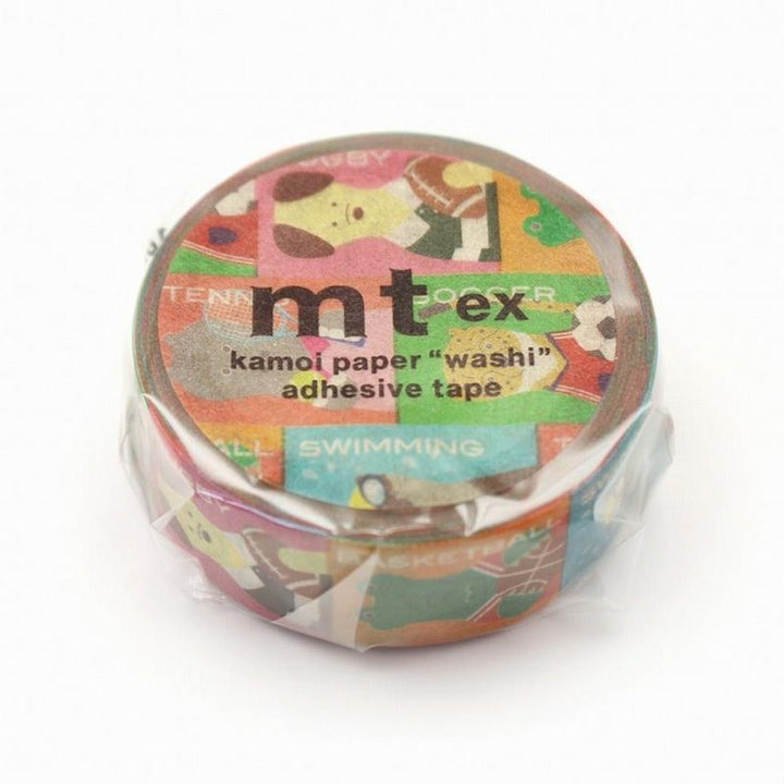 mt ex Washi Tape - Happy Animal Sports