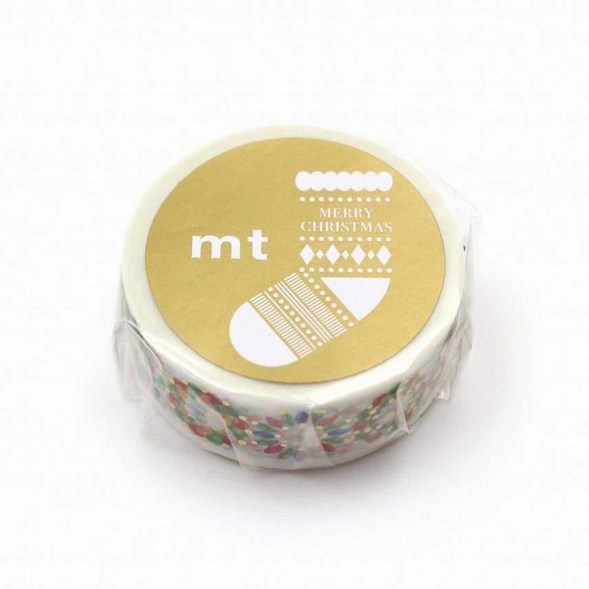 mt Chrismtas Limited Shiny Washi Tape - Christmas Beads