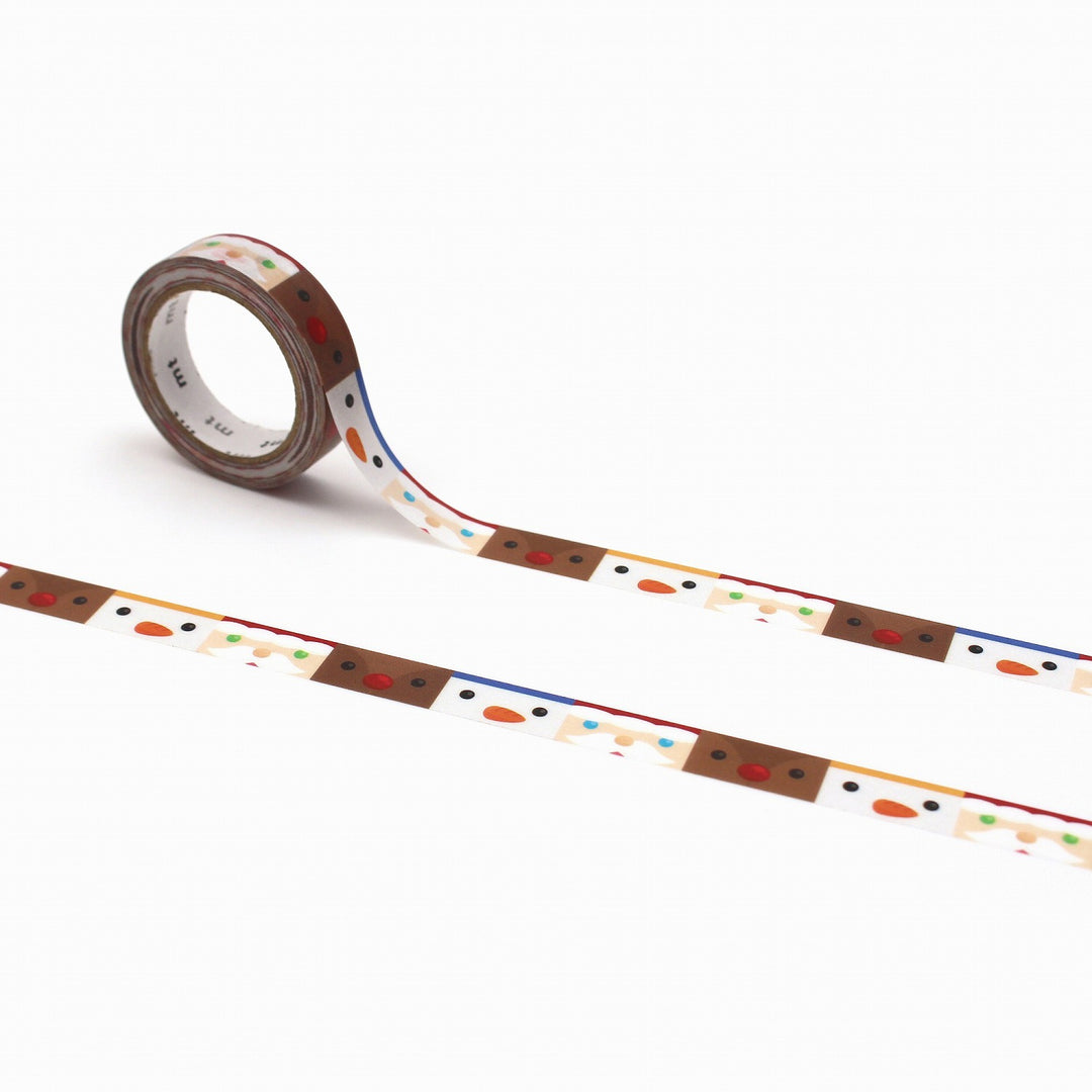 mt Chrismtas Limited Washi Tape - Xmas Happy Face