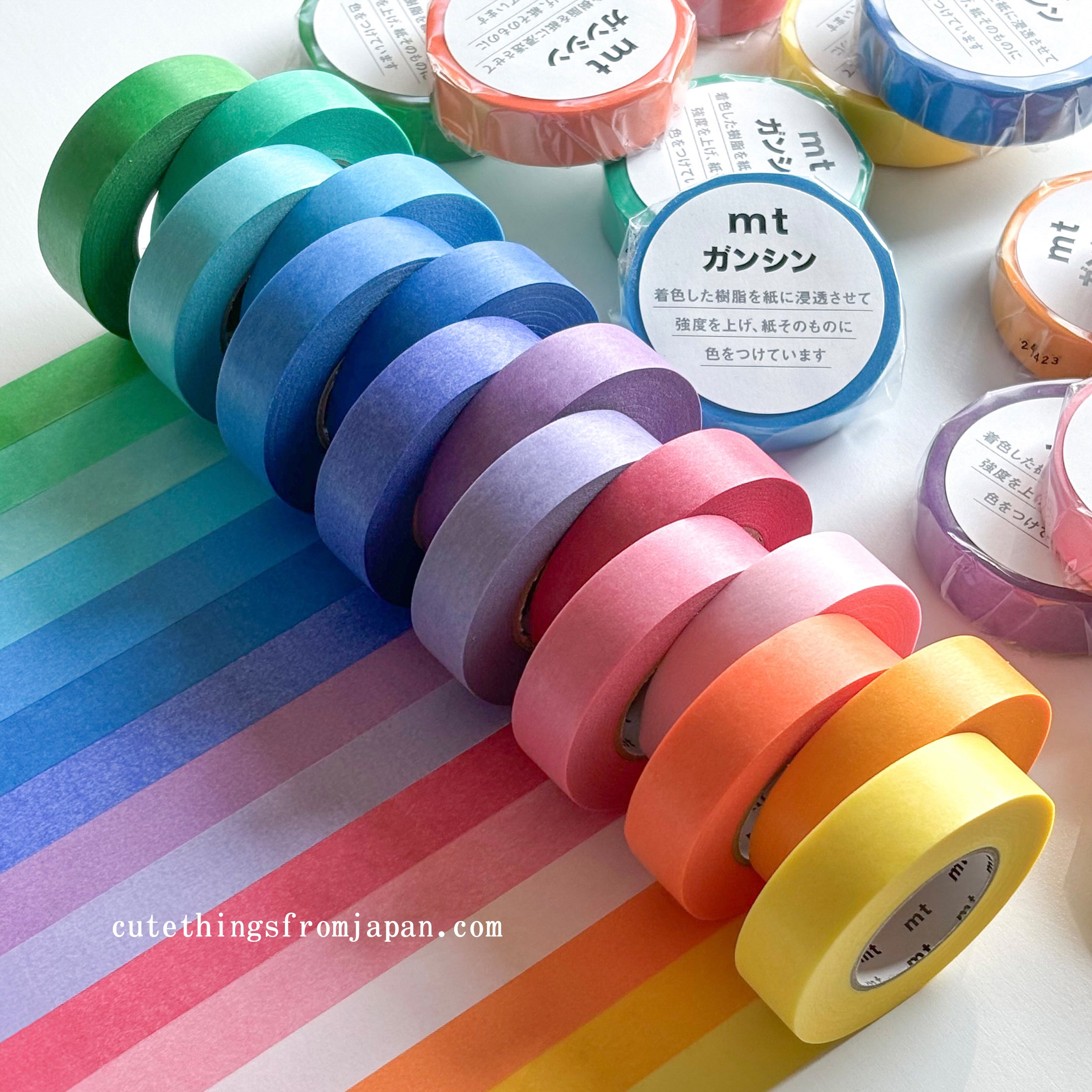 mt Ganshin Washi Tape (15 Colors)