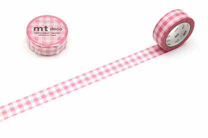 mt Washi Tape - Checkered Pink