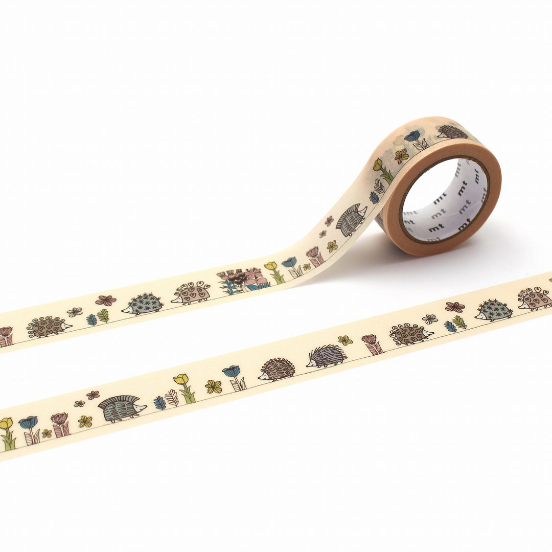 mt x Lisa Larson Washi Tape - Hedgehog Garden