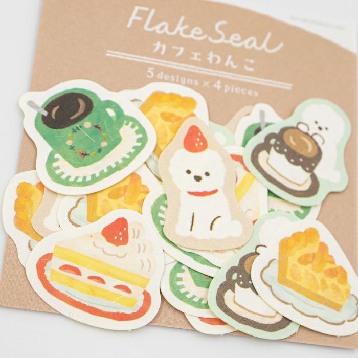 Winter Limited Flake Stickers - Cafe Dog