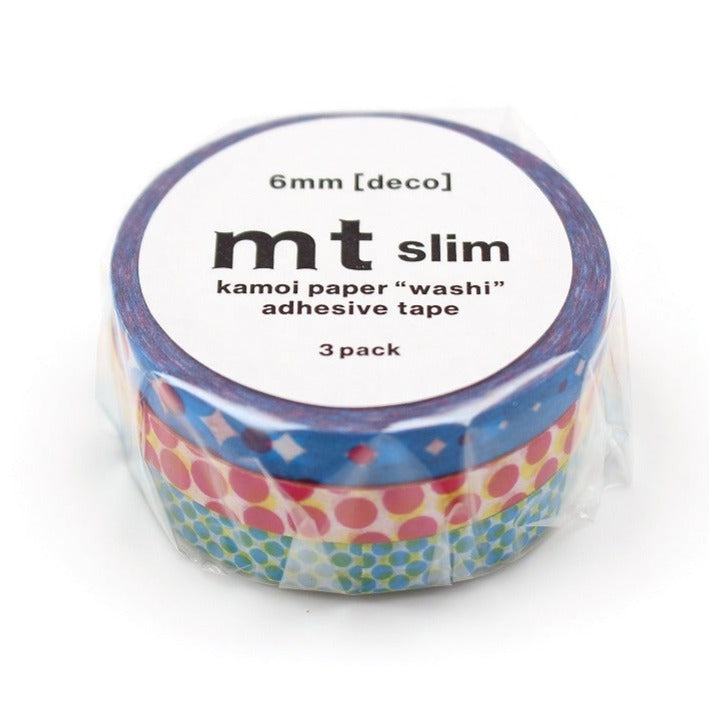 Slim Washi Tape Set - Moire