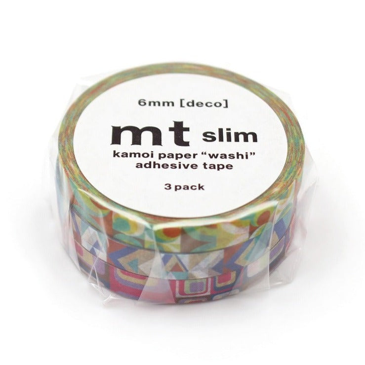 Slim Washi Tape Set - Retro